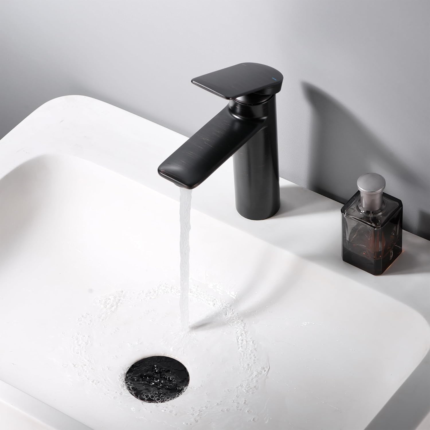 Luxier Brass Bathroom Sink Grid Drain Strainer for Vessel and Vanity Sinks Without Overflow in Oil Rubbed Bronze, DS05-TO