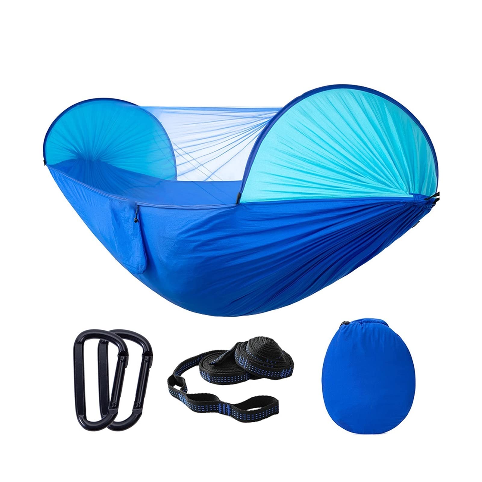 Camping hammock, Double Hammock with Net Portable Premium Nylon Camping for Hiking Fishing Outdoors Garden