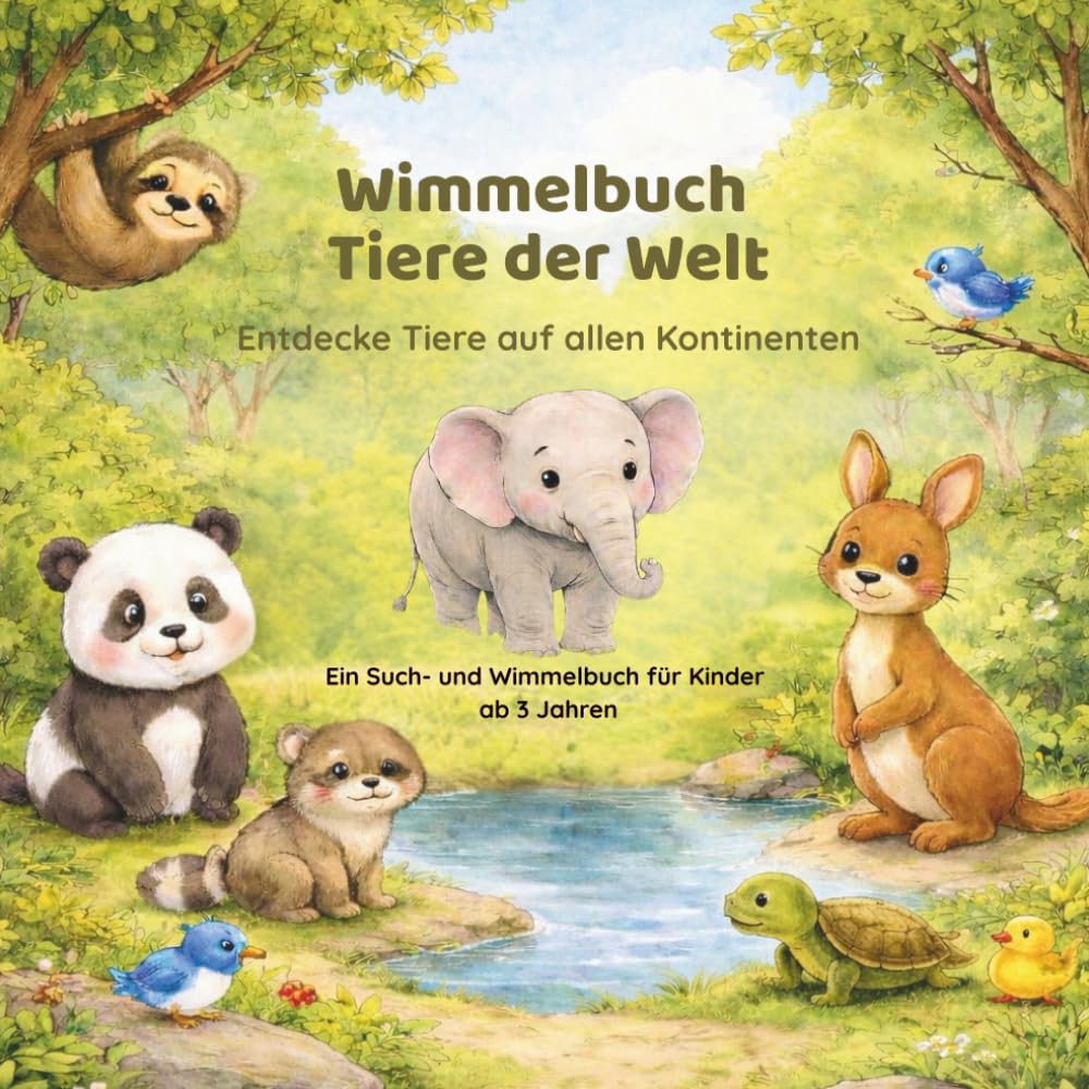 Wimmelbuch Tiere der Welt: Entdecke Tiere auf allen Kontinenten