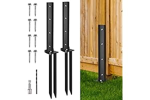 2 Pack Fence Post Brace - Sturdy Fence Post Repair Stakes for Fence Post Anchor