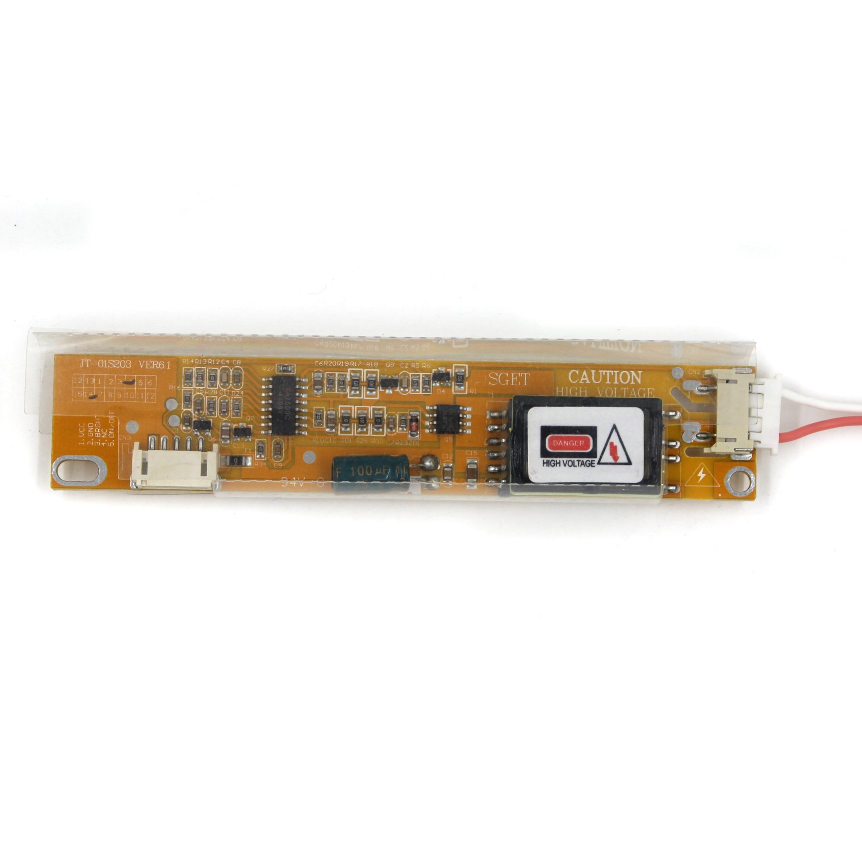VSDISPLAY Scheda LCD Scheda Inverter LCD 1 Lampada CCFL per Schermo con LCD retroilluminato 1CCFL