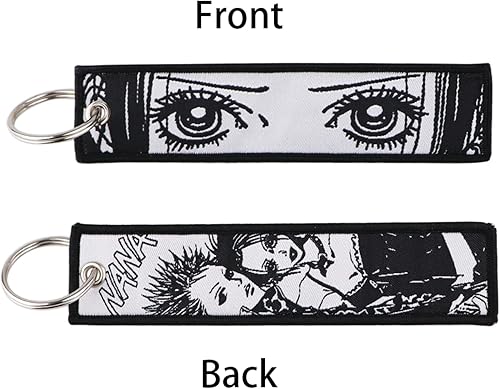 Vista 2 de NANA Osaki Komatsu Anime Llavero Manga Llavero Llavero Llavero Anillo, Negro