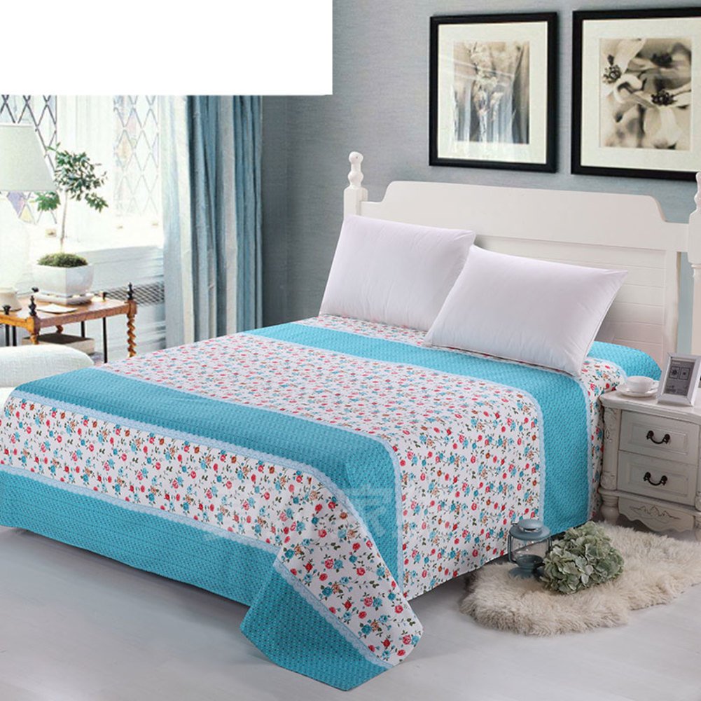 Drap de lit double en coton sergé lourd 160x230cm