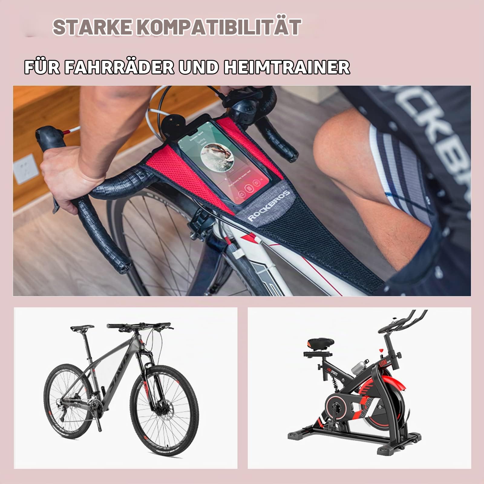 ROCKBROS Schweißfänger für Rollentrainer Fahrrad Rollentrainerzubehör Anti-Schweiß Saugfähig Atmungsaktiv Schnell Trocknend für Mountainbike, Rennrad