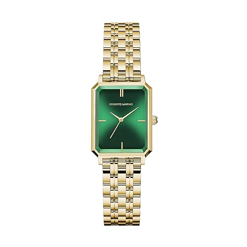 Roberto Marino RM1982 Women’s Luxury Watch Rectangular Gold – Japanese