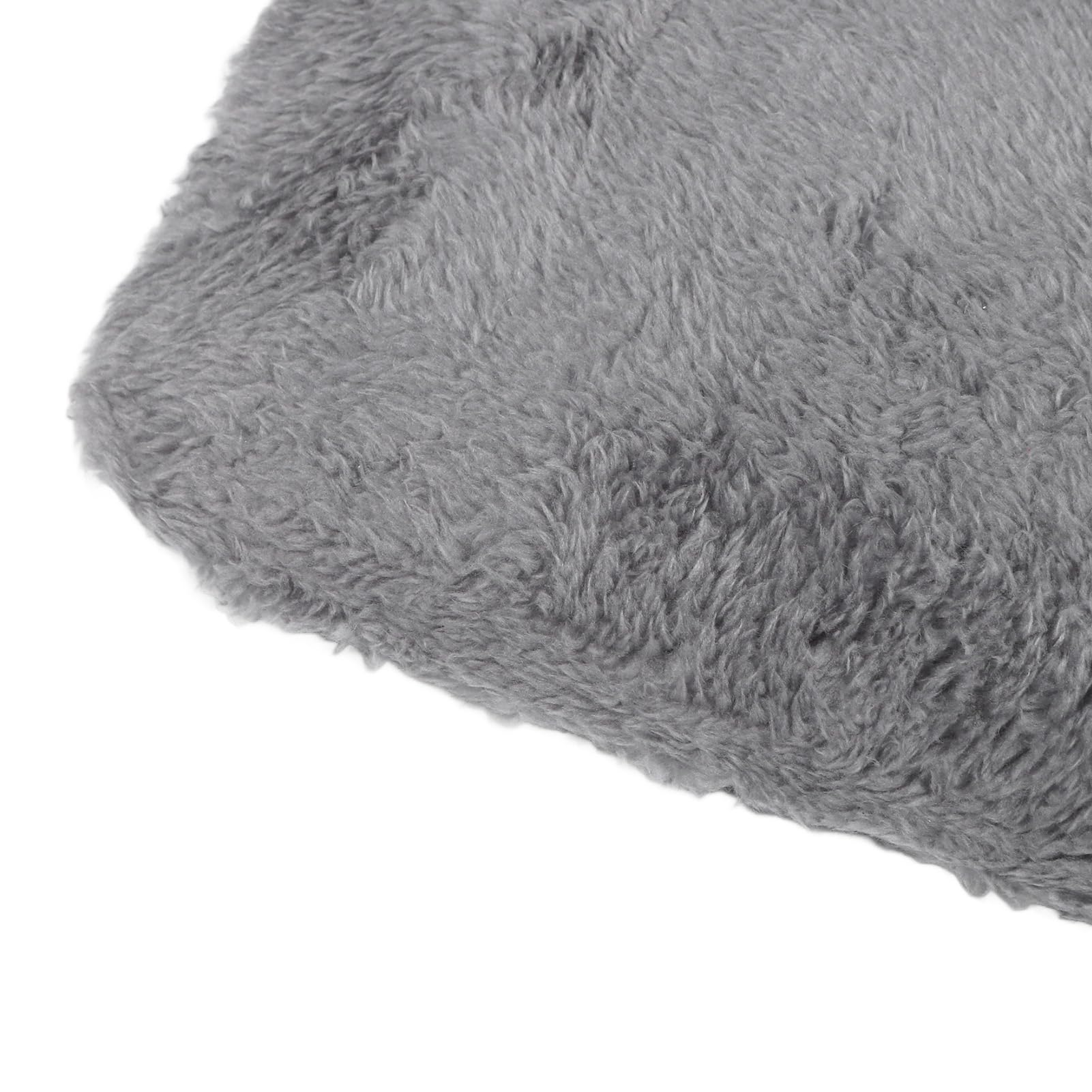Tappetino Riscaldante per Animali Domestici, Tecnologia Autoriscaldante, Materiale Morbido Peluche, Design Ispessito per Calore Extra, Facile da Pulire, Leggero e (Grigio argento XL)