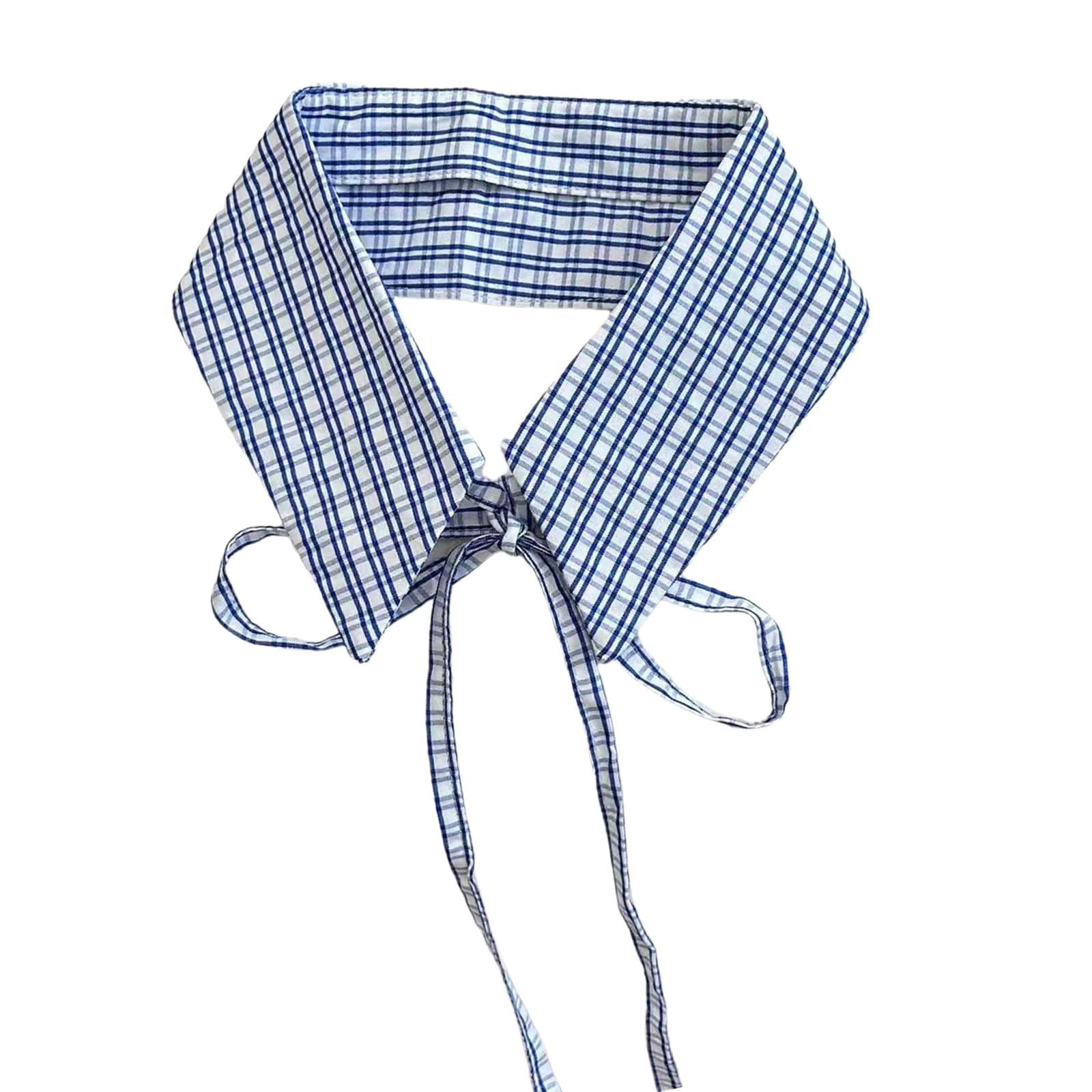 MICFENY Attach Checkered Collar Soft Ventilated Substance Fast Wear For Casual Outfits