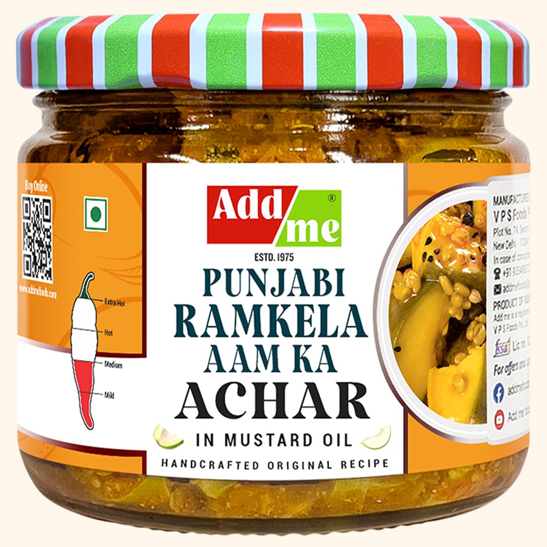 Add Me Punjabi mango pickle in fresh mustard oil 300g, keri aam ka achar Ramkela ready to eat food north indian recipe (B0CJ32N58H) Amazon Price History, Amazon Price Tracker