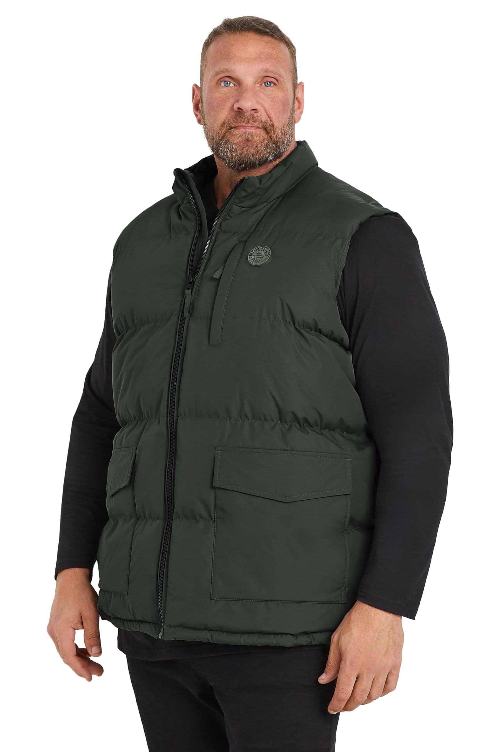 BadRhino Big & Tall Zip Through Gilet - Men's - Plus Size Curve