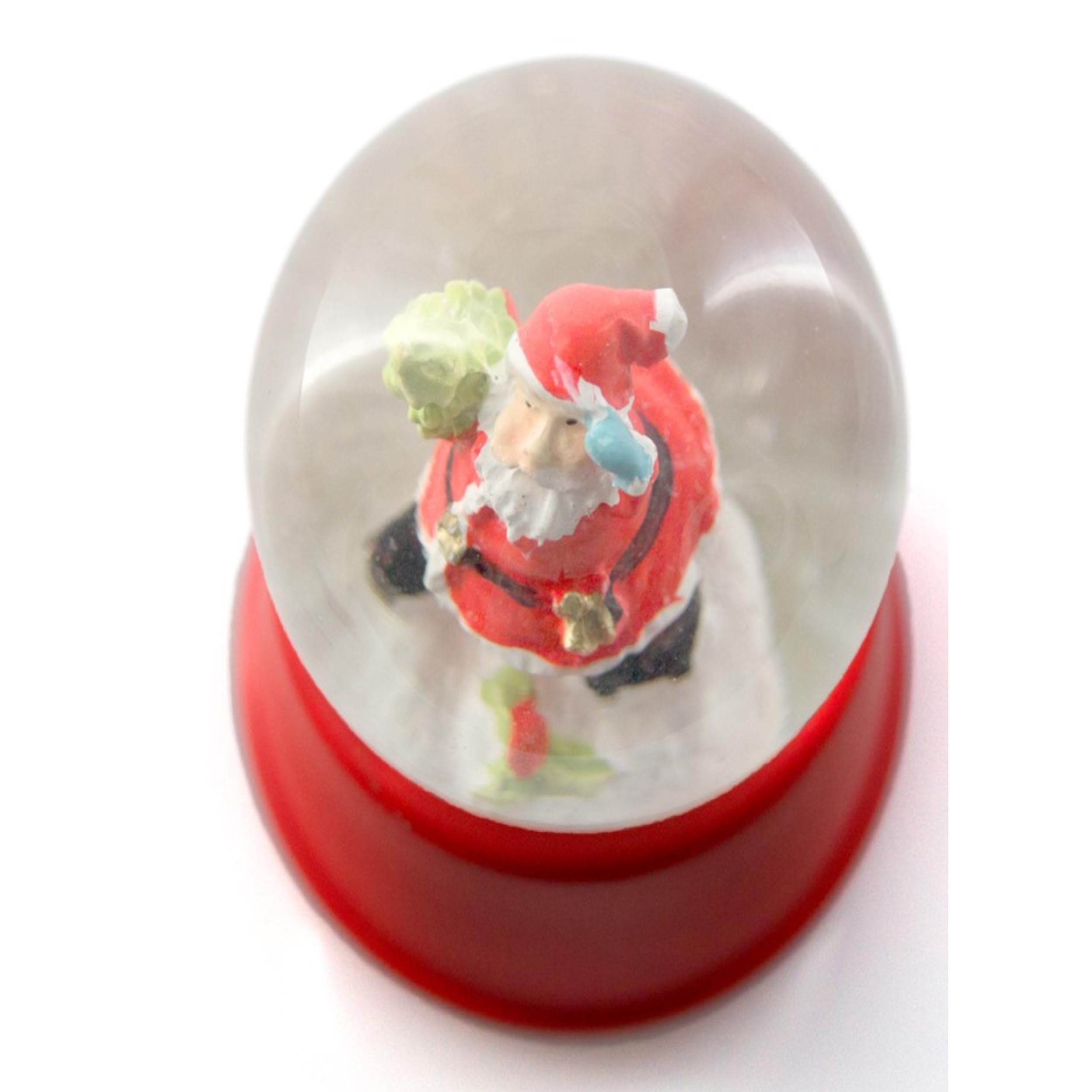 6 palline di neve con figura di Babbo Natale Snowdome Ornamenti a sfera di neve come decorazione o pensierino di Natale Babbo Natale Avvento Natale X-Mas