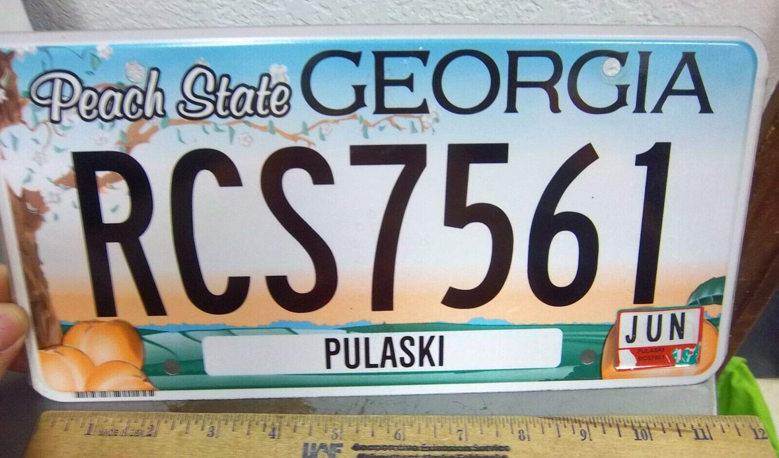 Inga Georgia Metal License Plate Colorful Farm Rcs7561 Exp 2015 Pulaski County License Plate Signs 6X12 Inches