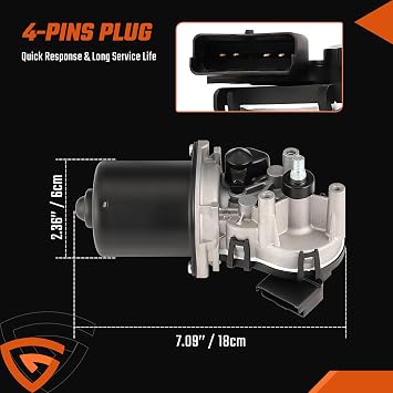 FRONT Windscreen WIPER MOTOR 28800JD000 Fit For NISSAN QASHQAI J10 JJ10E NJ10 2006-2013 | Fit For NISSAN QASHQAI J10 JJ10E NJ10 2006-2013, 12V Wiper Assembly, RHD Model