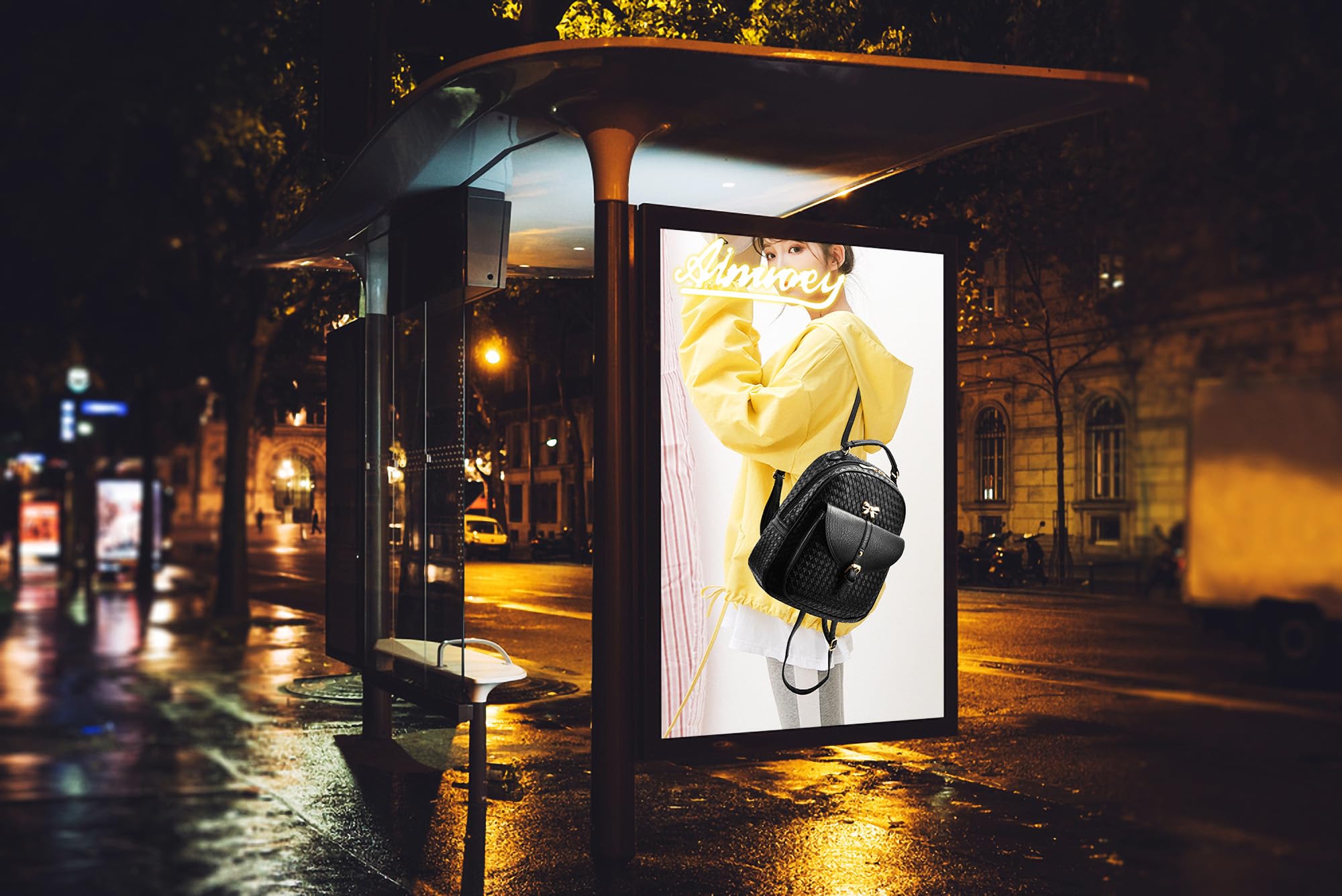 AINUOEY Donna Borse a Zaino Borsa a Zainetto Elegante Tracolla Zaini Firmate Marca Zainetti Antifurto PU pelle 76605 1 pz