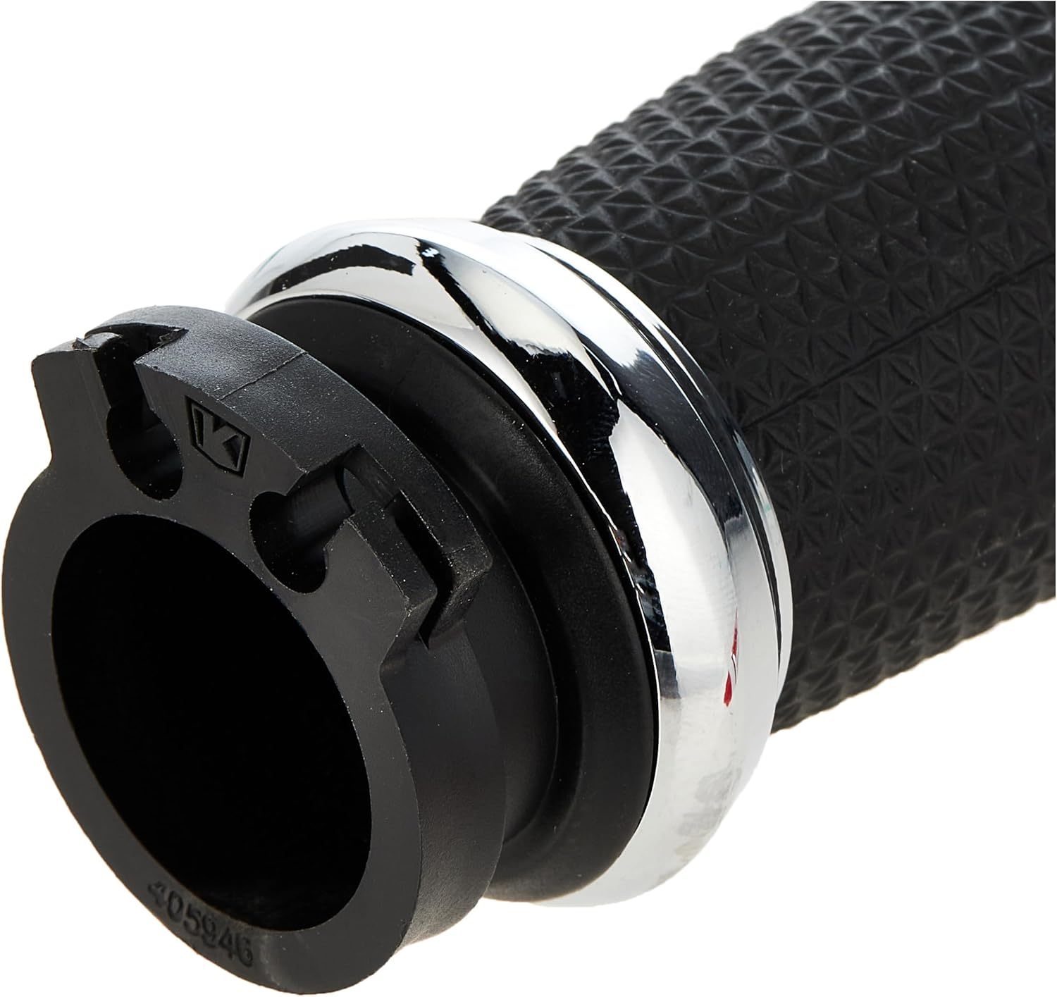 Kuryakyn 5946 Thresher Handlebar Grips for Throttle and Clutch: Kawasaki, Suzuki, Victory & Yamaha Motorcycles, Chrome, 1 Pair