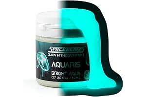 SpaceBeams Aquaris Glow In the Dark Aqua Paint (Light Blue)