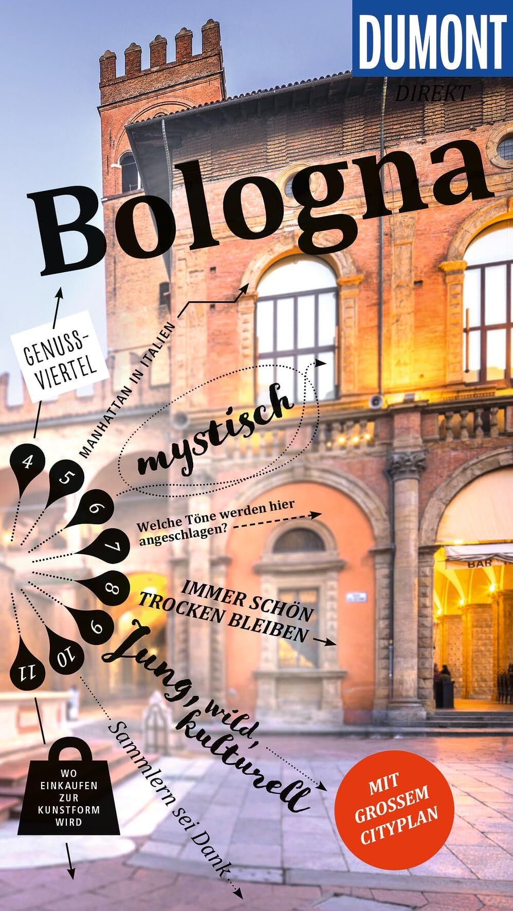 DUMONT direkt Reiseführer Bologna: Mit großem Cityplan
