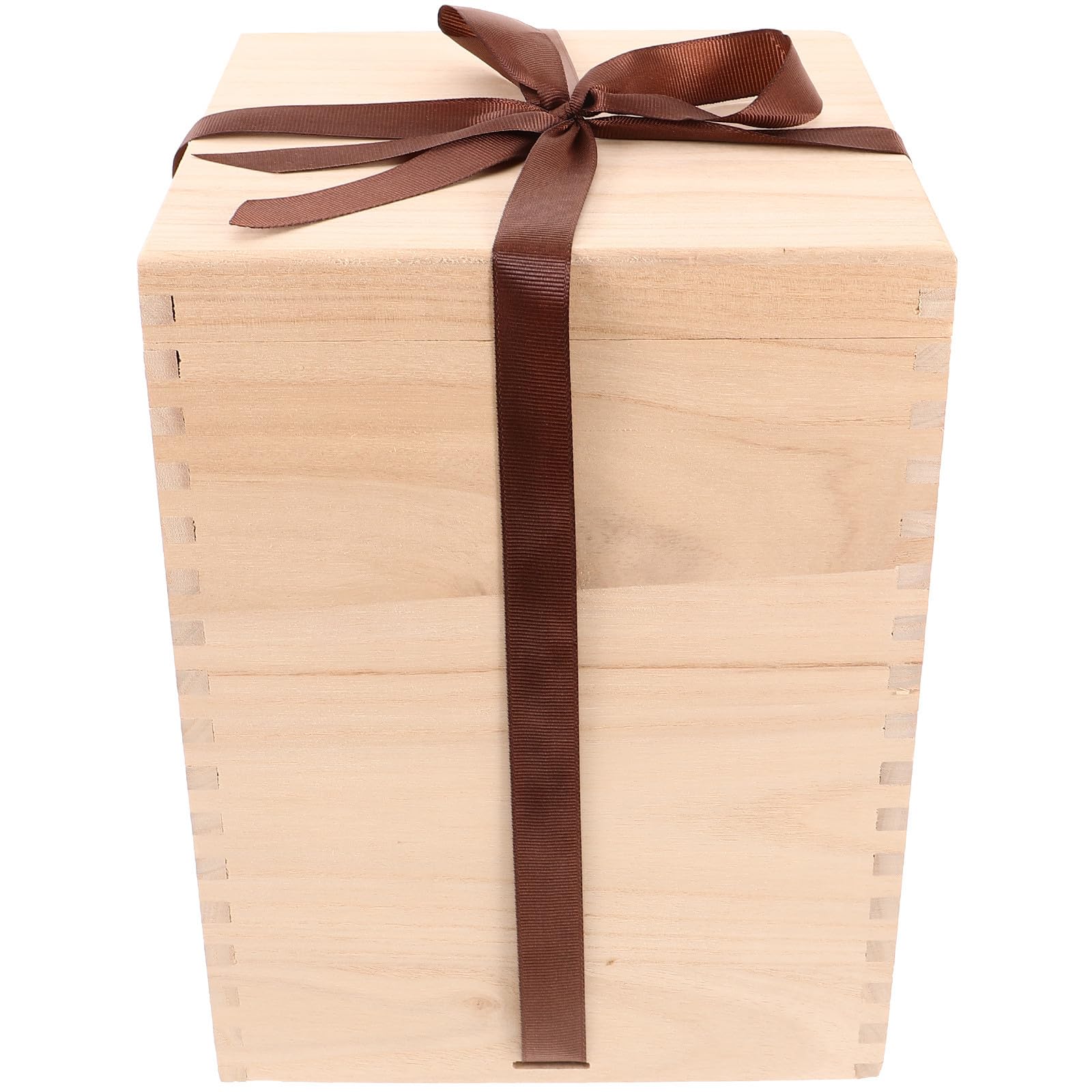 Boîte de Rangement en Bois Décorative pour Tasse à Thé et Vase Boîte D’emballage pour Thé en Bois Naturel pour Maison et Présents 1 Pièce