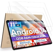 Hianjoo 3-Pack Screen Protector Compatible with COLORROOM Tablet C5 11 inch 2026, Tempered Glass [HD Clarity] [9 Hardness] [Anti-Scratch] [Easy Installation]
