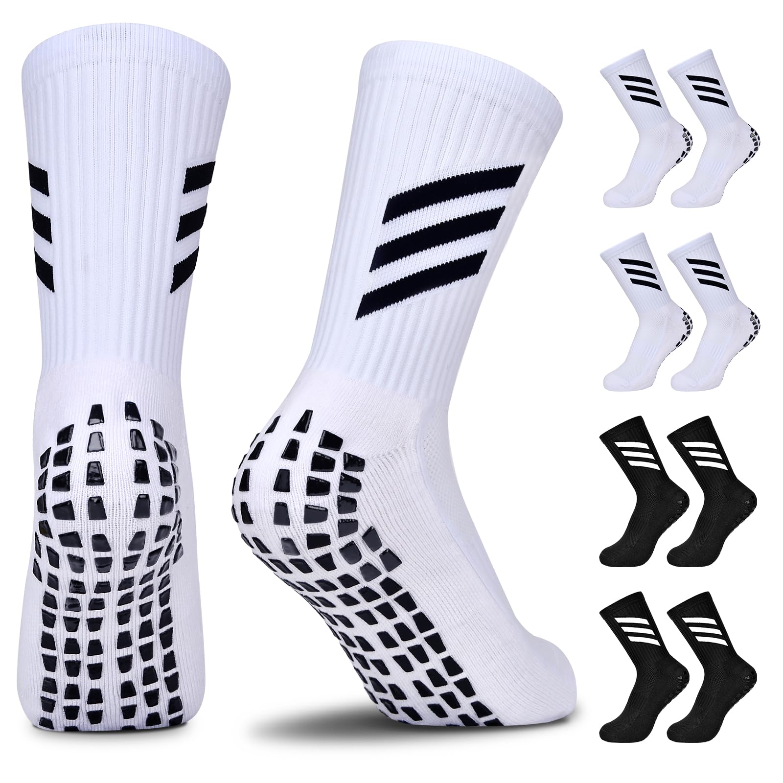 JUYANO Calcetines Futbol Niño Medias Fútbol Niño Calcetines Futbol Antideslizantes Niños Calcetines Deporte Transpirables para Baloncesto Rugby Tenis de 6-12 Años
