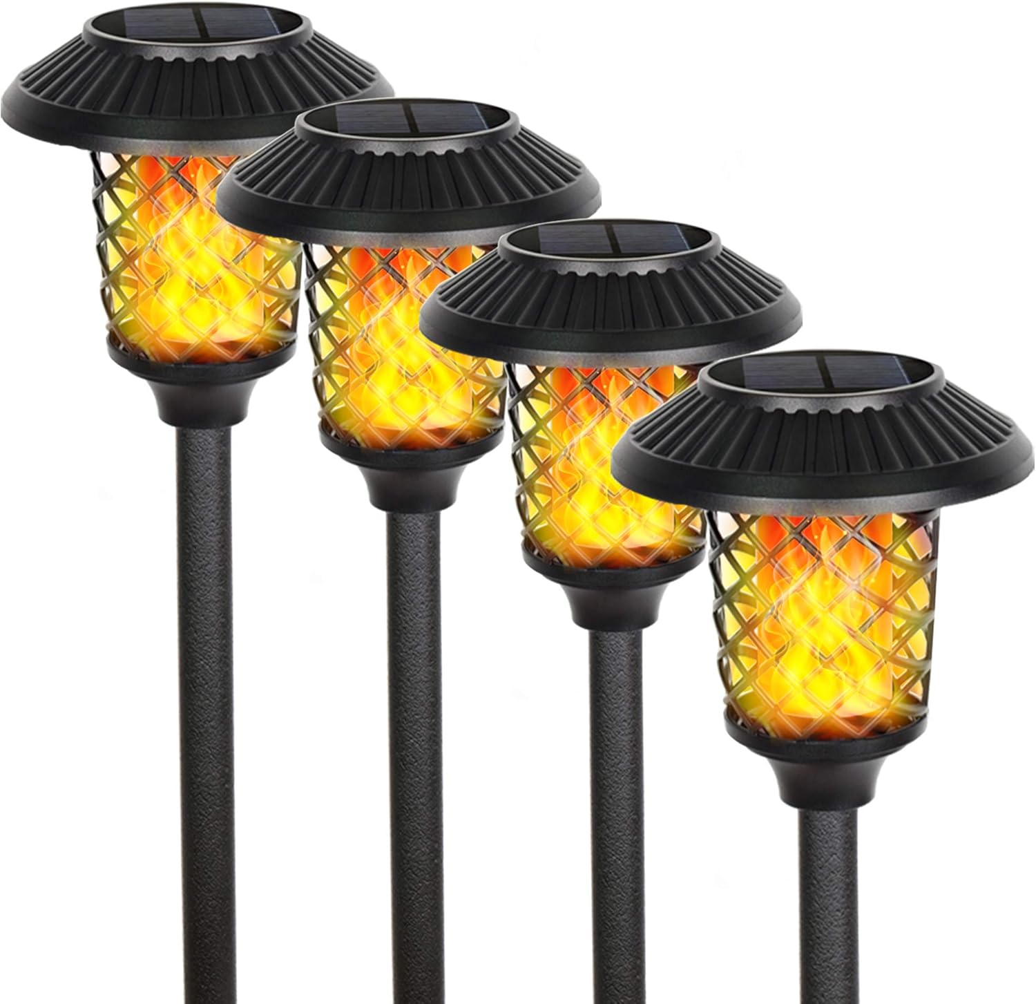 FUDESY Solar Torch Lights,LED Torches Light with Dancing Flickering Flames Outdoor Landscape Lighting, for Outside Pathway Garden Yard,1400K IP44,4-Pack FUDESY Solar Torch Lights,LED Torches Light with Dancing Flickering Flames Outdoor Landscape Lighting, for Outside Pathway Garden Yard,1400K IP44,4-Pack