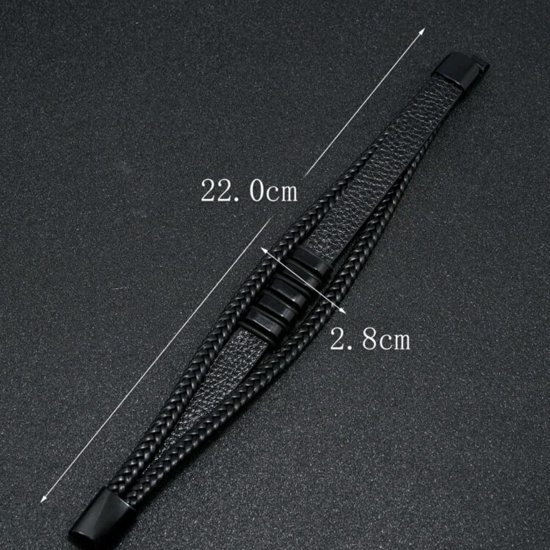Lyly'S Bracelet homme personnalisé cadeau fête des pères Noël acier inoxydable prénoms 1-5 prénoms