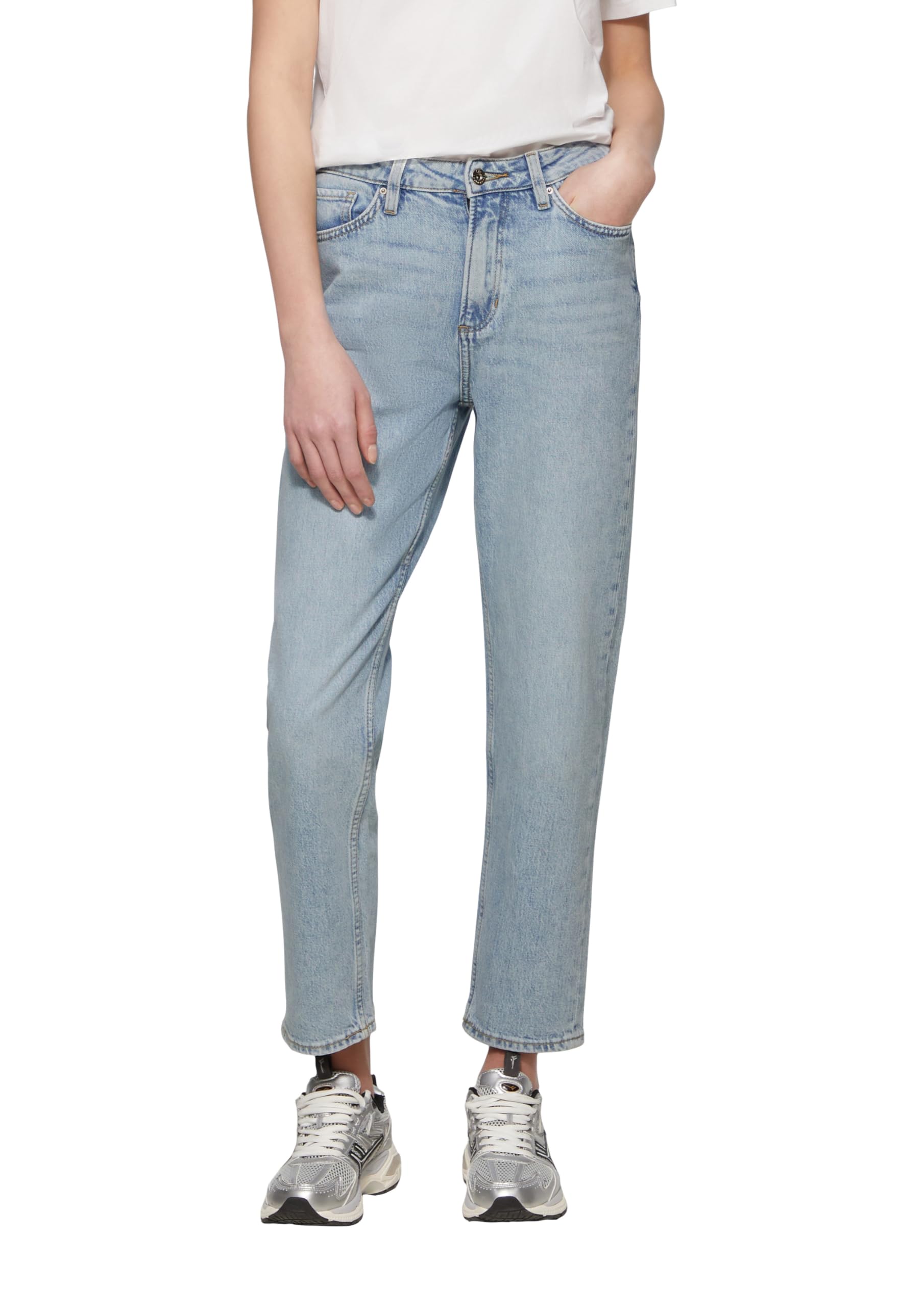 QS Damen Jeans, Tizie Ankle Leg Ankle-Jeans Tizie/Slim Fit/High Rise/Tapered Leg/Inch Sizes