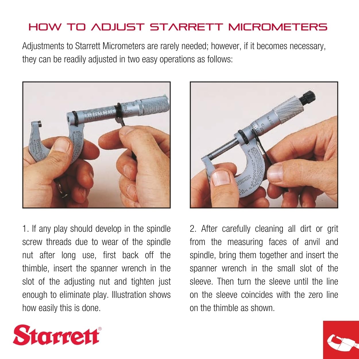 Starrett Depth Micrometer with Combination Ratchet and Speeder, Ring-Type Locknut, Ratchet Stop and Locknut - 0-75mm Range, .01mm Graduation, 63.5mm Base Length - 3 Rods - 440MZ-75RL
