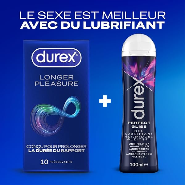 Durex Longer Pleasure - 10 Préservatifs Retardant Extra lubrifiés - Prolonge la durée du rapport (ex Performance Booster) - 4