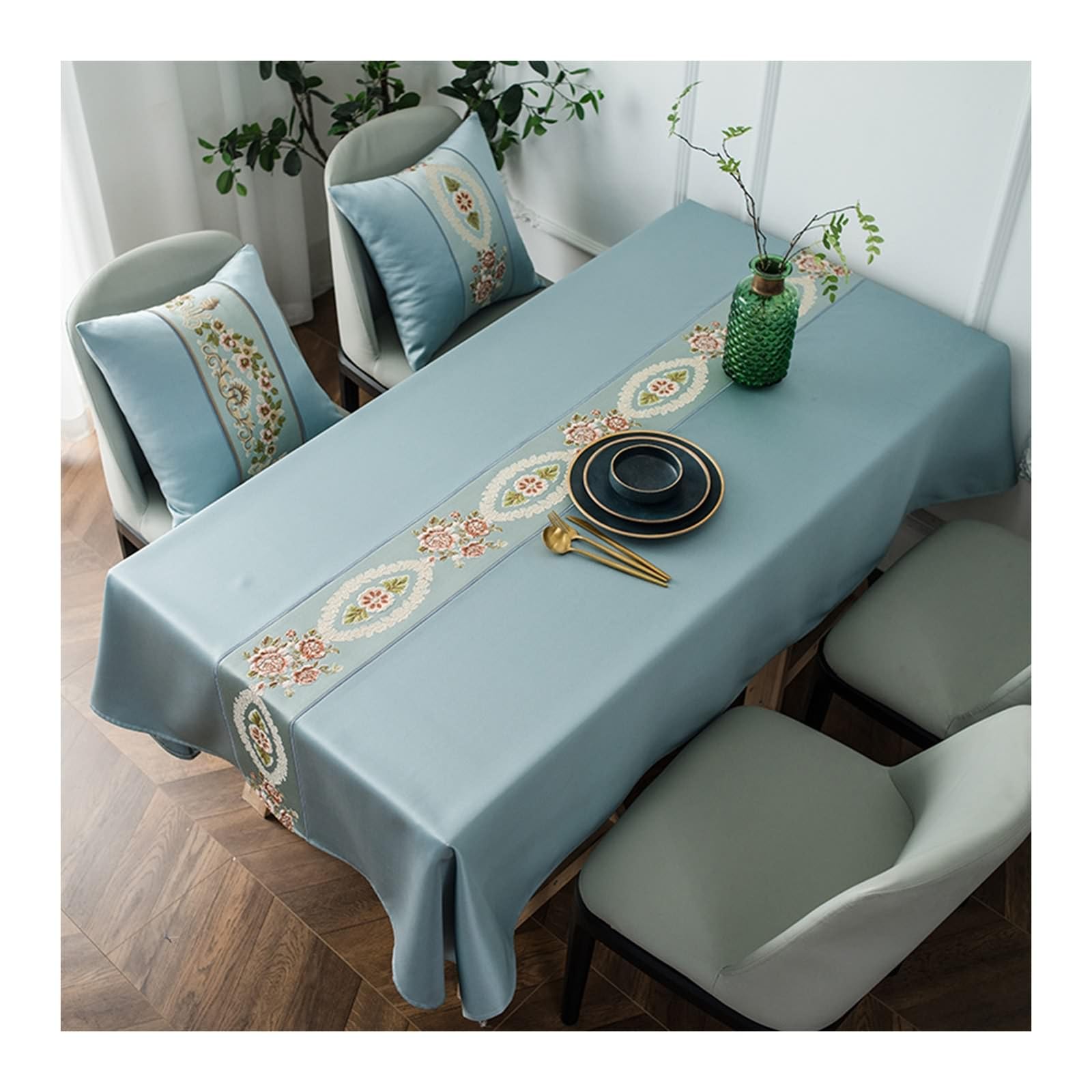 Nappe rectangulaire anti tache 90 x 140 cm lavable pour supprimer les corvées de rechange