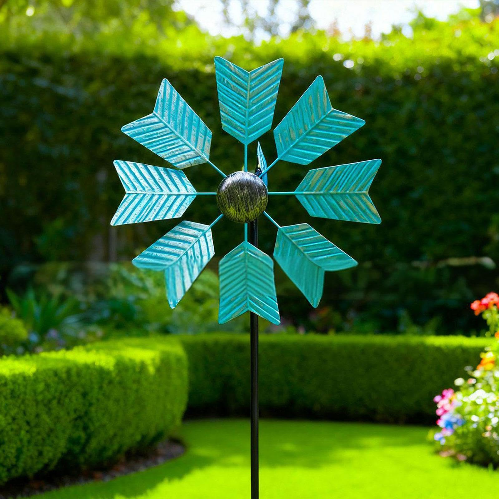 Homyl Sculpture éolienne Décorative en Métal pour Jardin, Pelouse et Cour
