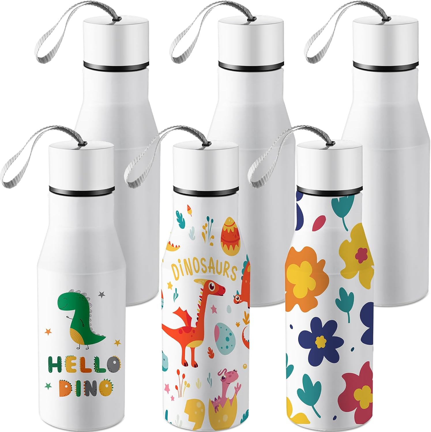 6 Pack Sublimation Water Bottle Blanks, 24oz Stainless Steel 13 thumbnail image