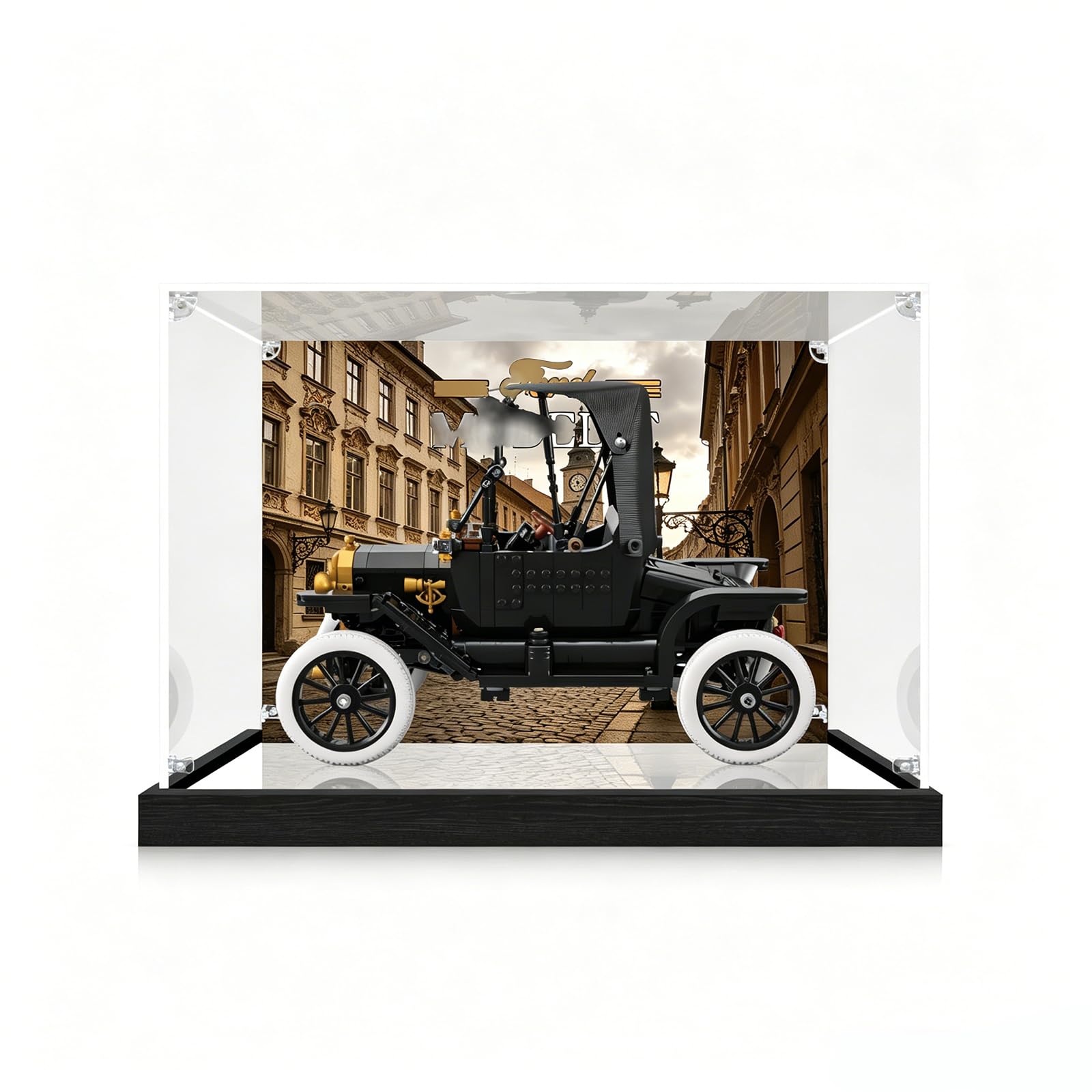 Vitrina para LEGO 11376 Ford Modelo T en acrílico transparente de 3 mm