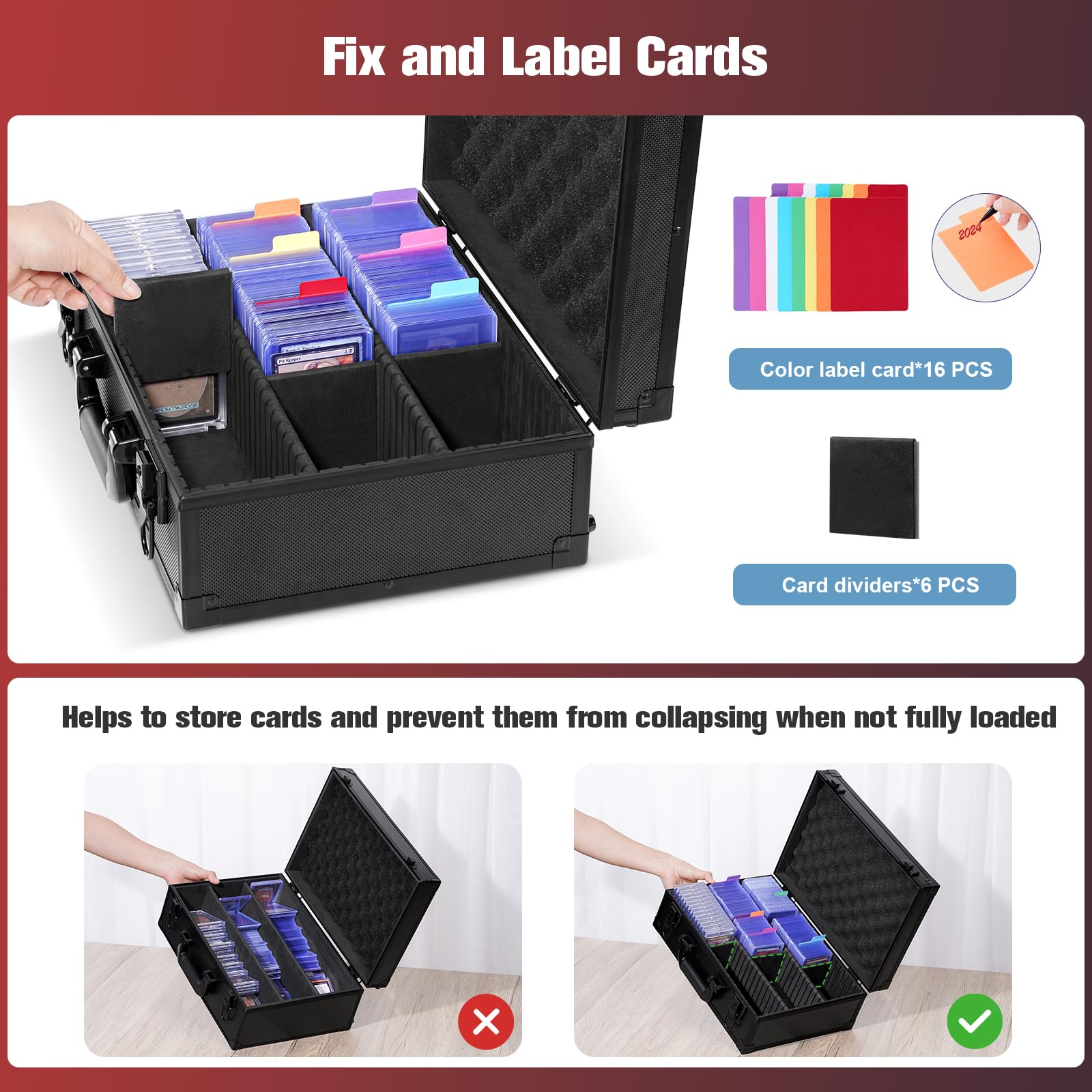 ProCase Sammelkarten Album Mit Fenster Für 324 Toploader, 9 Taschen Bi Fur 3 X 4 Schwarz ProCase Sammelkarten Album Mit Fenster Für 324 Toploader, 9 Taschen Bi Fur 3 X 4 Schwarz