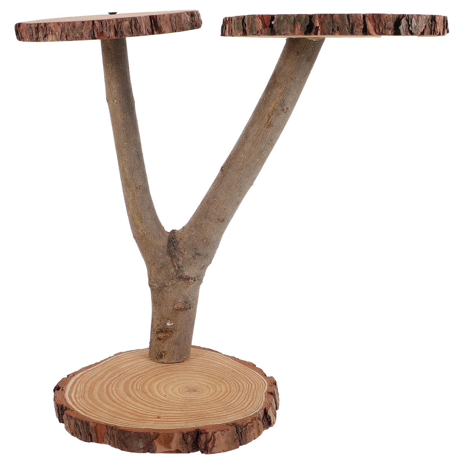 Présentoir à Plateau à Dessert en Bois de Mariage à Plusieurs Niveaux Rustique Support Élégant pour Exposer pour Banquet Gâteaux et Glaces
