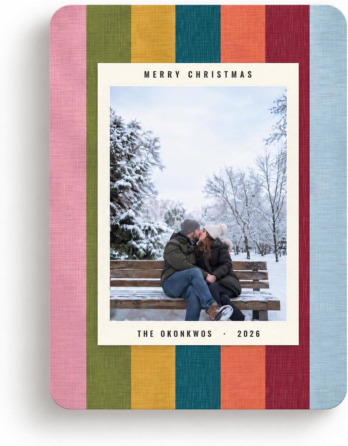 Amazon.com: Personalized Christmas Cards (15-200 Cards with Envelopes ...