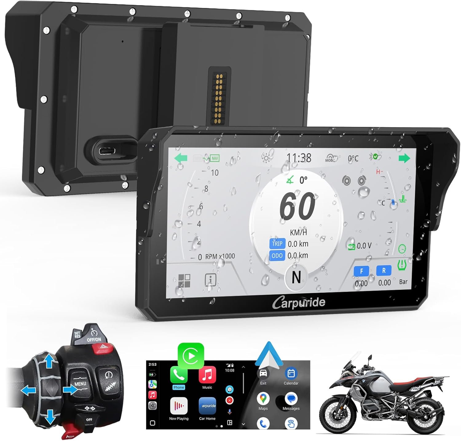 Carpuride W602BSPRO for BMW Motorcycle...