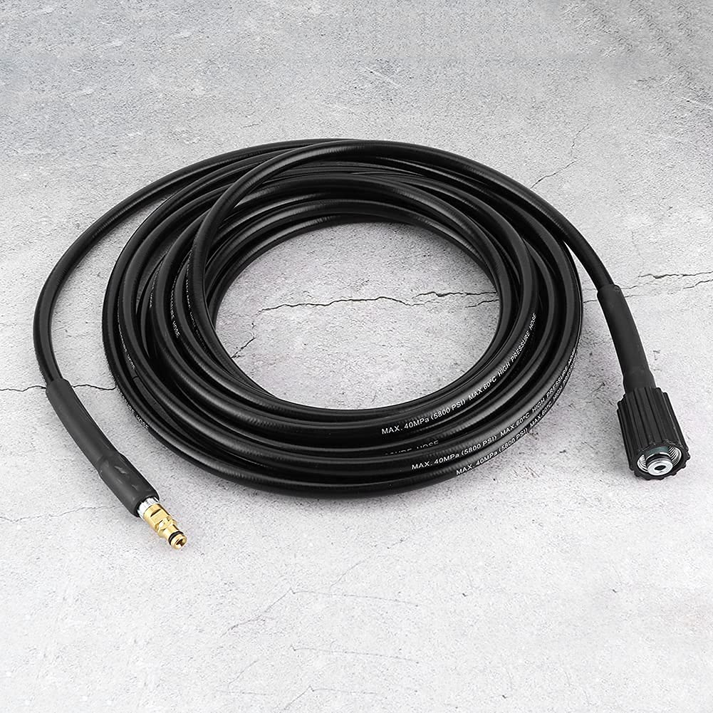 40MPa / 5800PSI Manguera para lavadora automática Tubería de goma para limpieza de agua de alta presión para Kpara Karcher K2 K3 K4 K5 (6 metros / 19,7 pies)