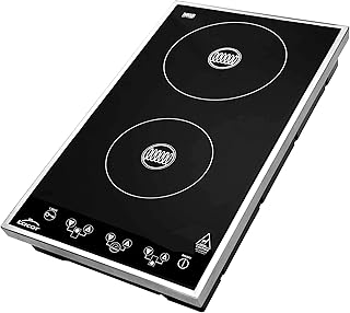 LACOR - 69033 - Placa Induccion Doble 3100w, Negro, 29x51x9 cm