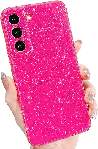 MINSCOSE Funda compatible con Samsung Galaxy S22, bonito color neĂłn brillante, con purpurina, delgada, delgada, a prueba de golpes, funda de MINSCOSE Funda compatible con Samsung Galaxy S22, bonito color neĂłn brillante, con purpurina, delgada, delgada, a prueba de golpes, funda de