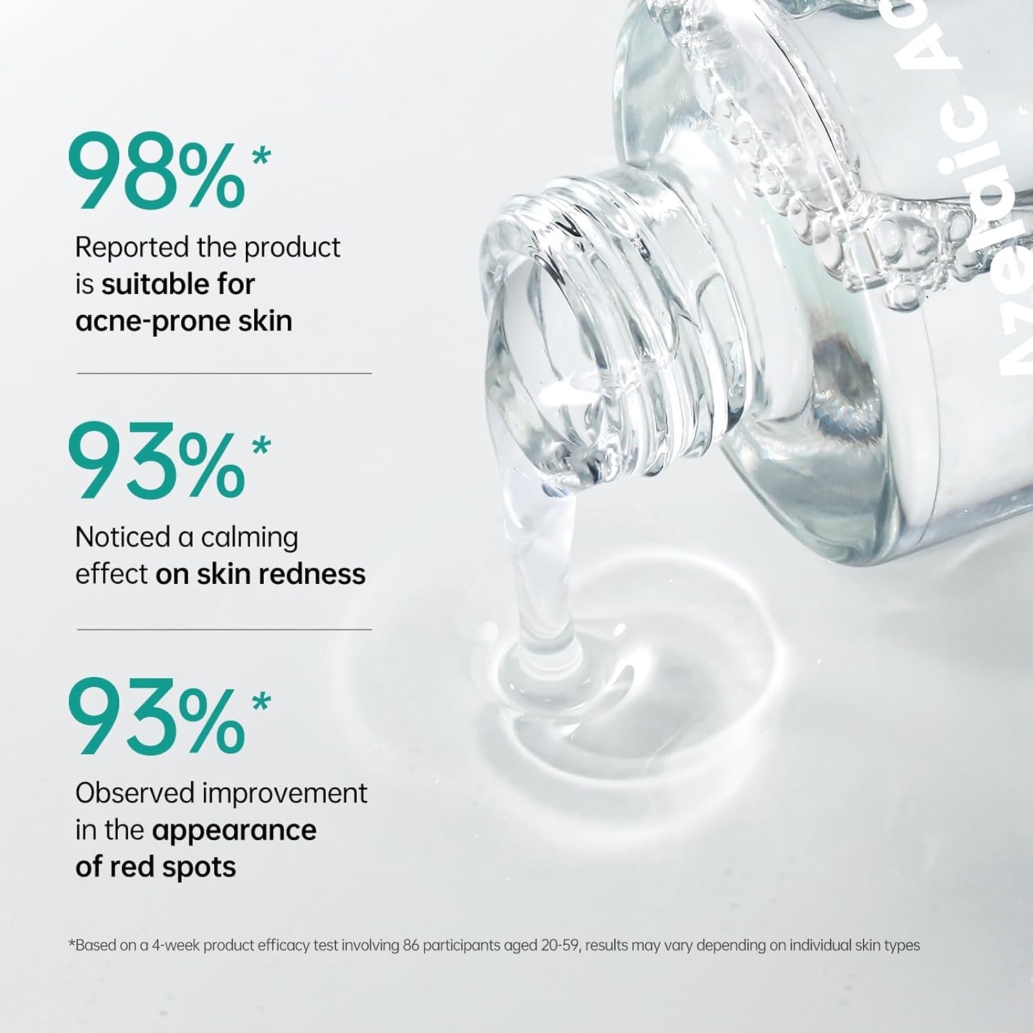 BOLI Azelaic Acid Serum for Face, Smoothing Balancing Essence with Saicylic Acid Niacinamide Retinol (1.01 fl oz) - Image 4