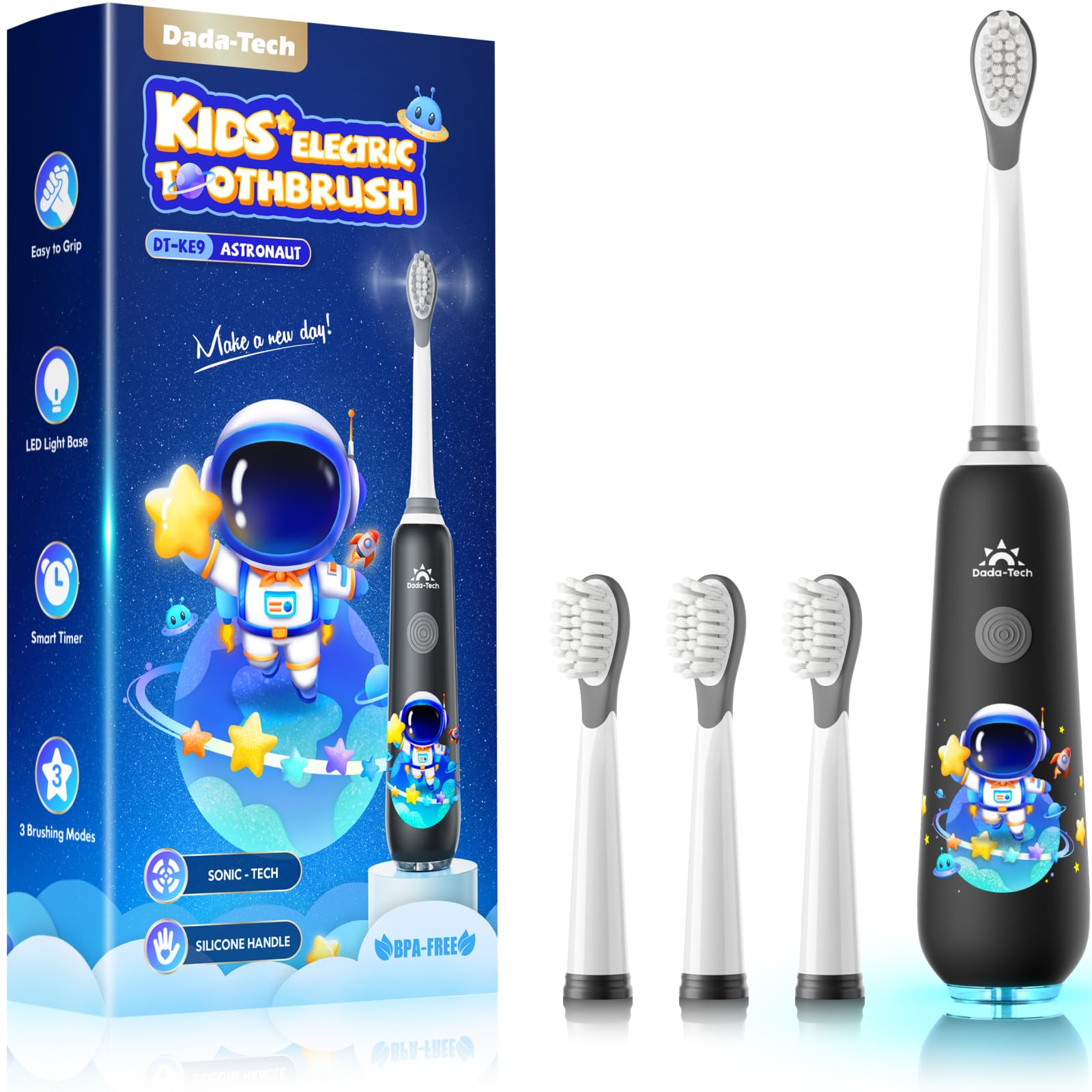 Amazon.com: DADA-TECH Kids Electric Toothbrush with Timer, LED