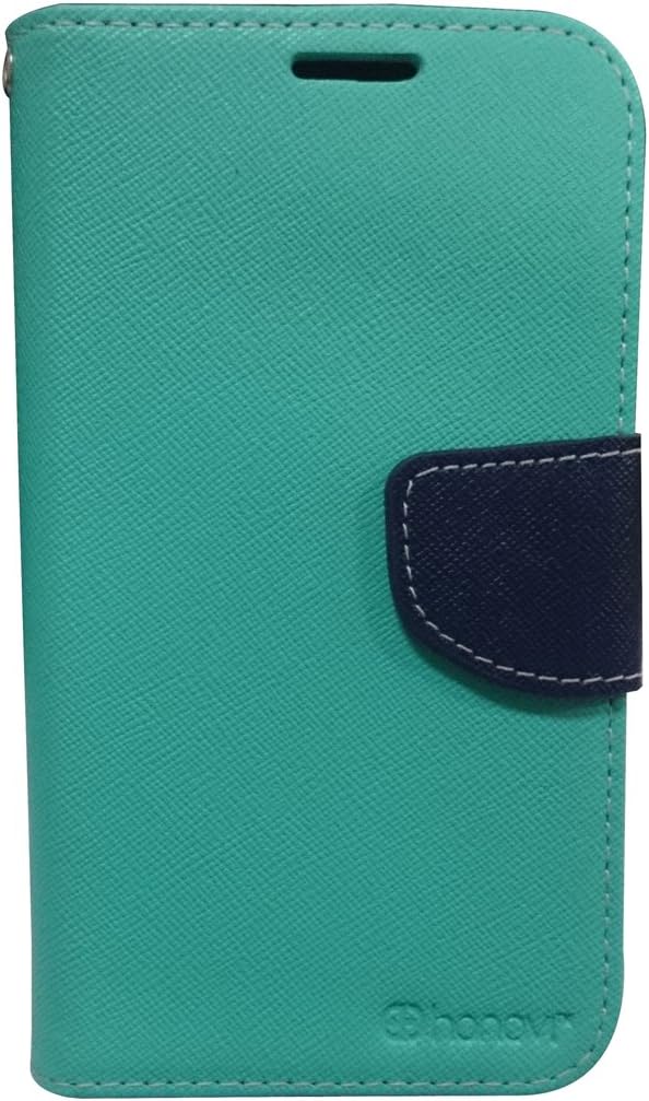 Honovi(Tm) 2 card slot leather Folio Cell Phone Cases for Samsung Galaxy xcover 3 (Mint green)