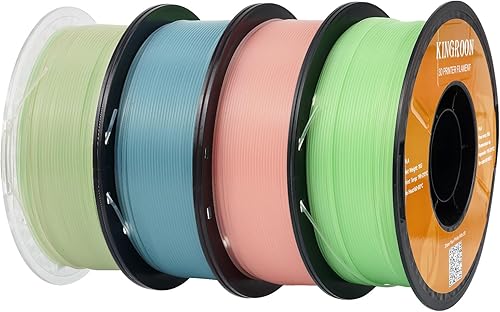 Filamento de impresora 3D de ácido poliláctico de seda, precisión dimensional +- 0.001 pulgadas, carrete de 2.2 libras, filamento brillante PLA de