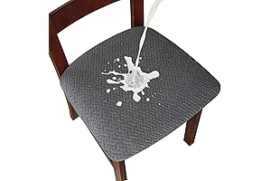 Genina Waterproof Square Stool Covers for Dining Room Chairs