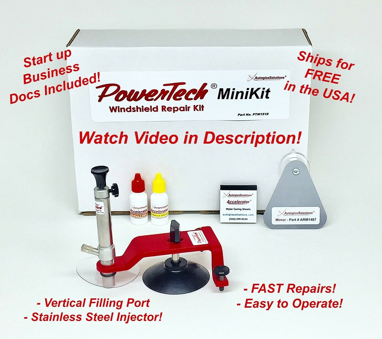 Equalizer® Rock Star® Roadie™ • Windshield Repair Kit Chip Glass Repair - UV528