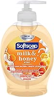 Softsoap Milk & Honey Liquid Hand Soap, 7.5oz - Moisturizing Lather with Comforting Scent & Gentle Clean