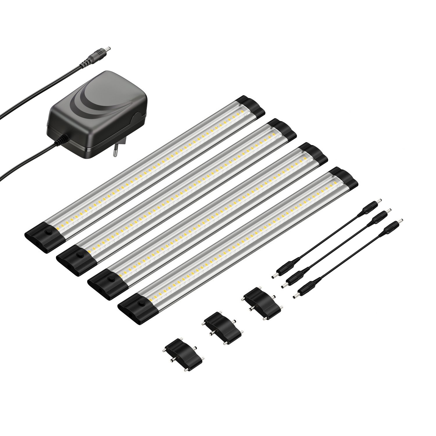parlat Oprawa podszafkowa LED SIRIS płaska 30cm każda 370lm biała Zestaw 4