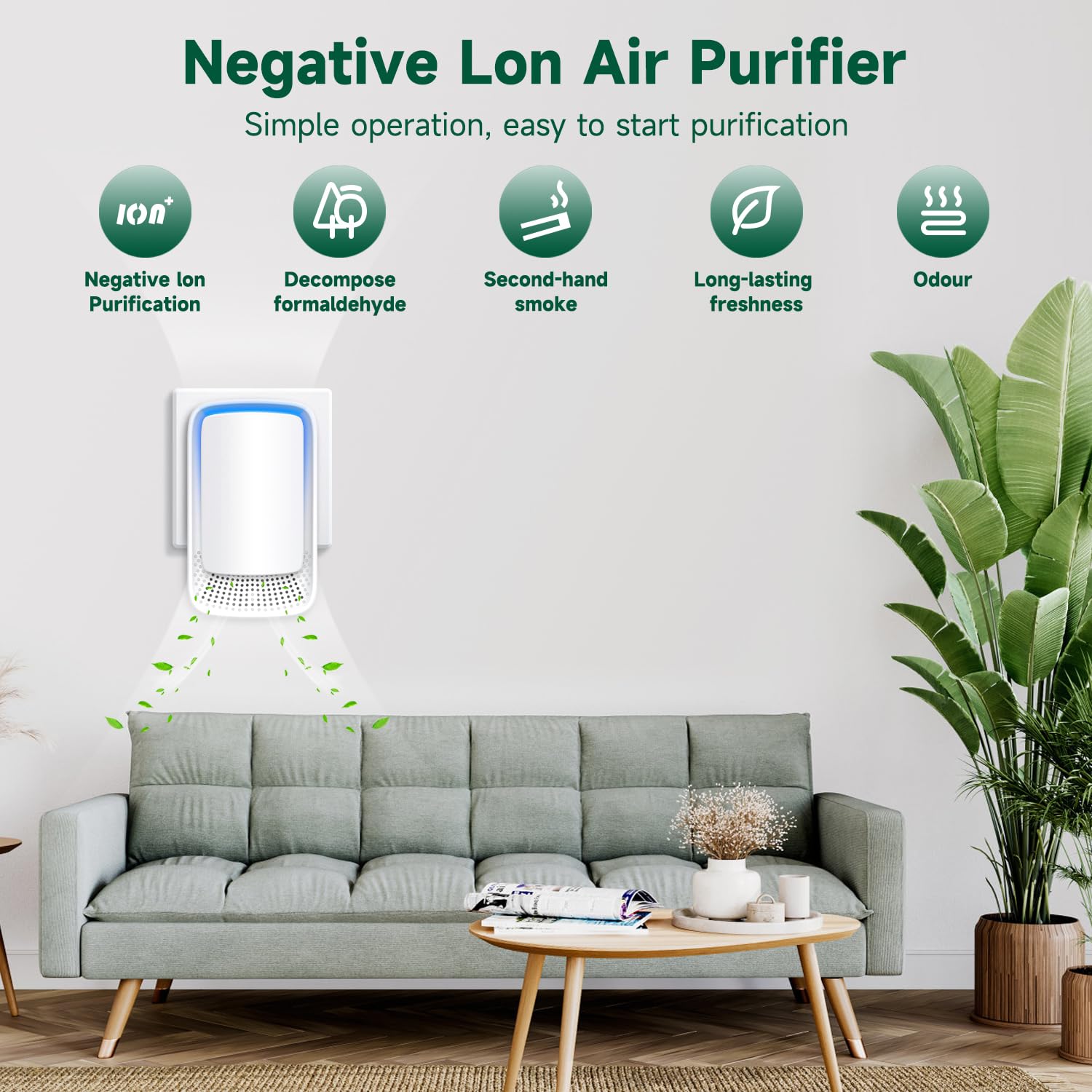 Amazon.com: Air Ionizers for Home (3 Pack), Negative Ion Generator