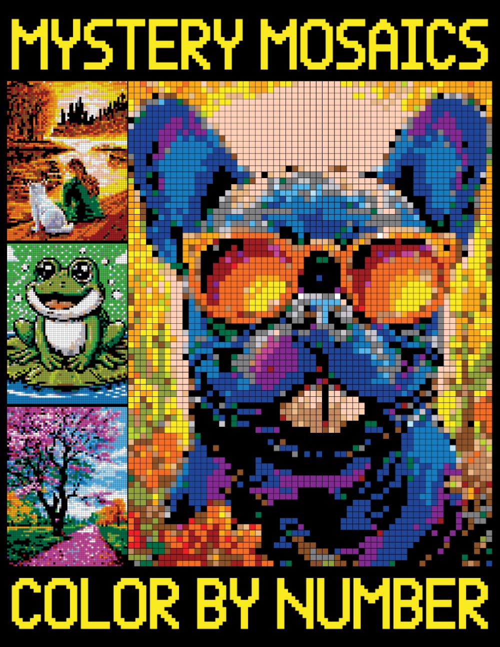 Mystery Mosaics Color By Number: Simple and Fun Pixel Designs for All Ages, Great Gift for Mosaic Lovers