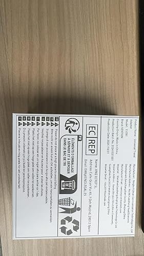 Miniatura 10 de VENTION Adaptador de viaje universal, adaptador de viaje internacional de 20 W con 2 puertos USB, 1 USB-C y 1 puerto de CA, convertidores de